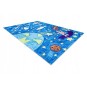 Bambino gyerekszőnyeg kék színben, űrmotívummal