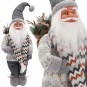 Skandináv stílusú Mikulás karácsonyi figura 60 cm
