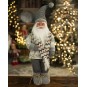 Skandináv stílusú Mikulás karácsonyi figura 60 cm