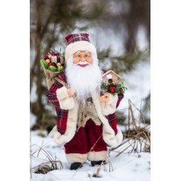 Karácsonyi dísz skandináv Mikulás 30 cm