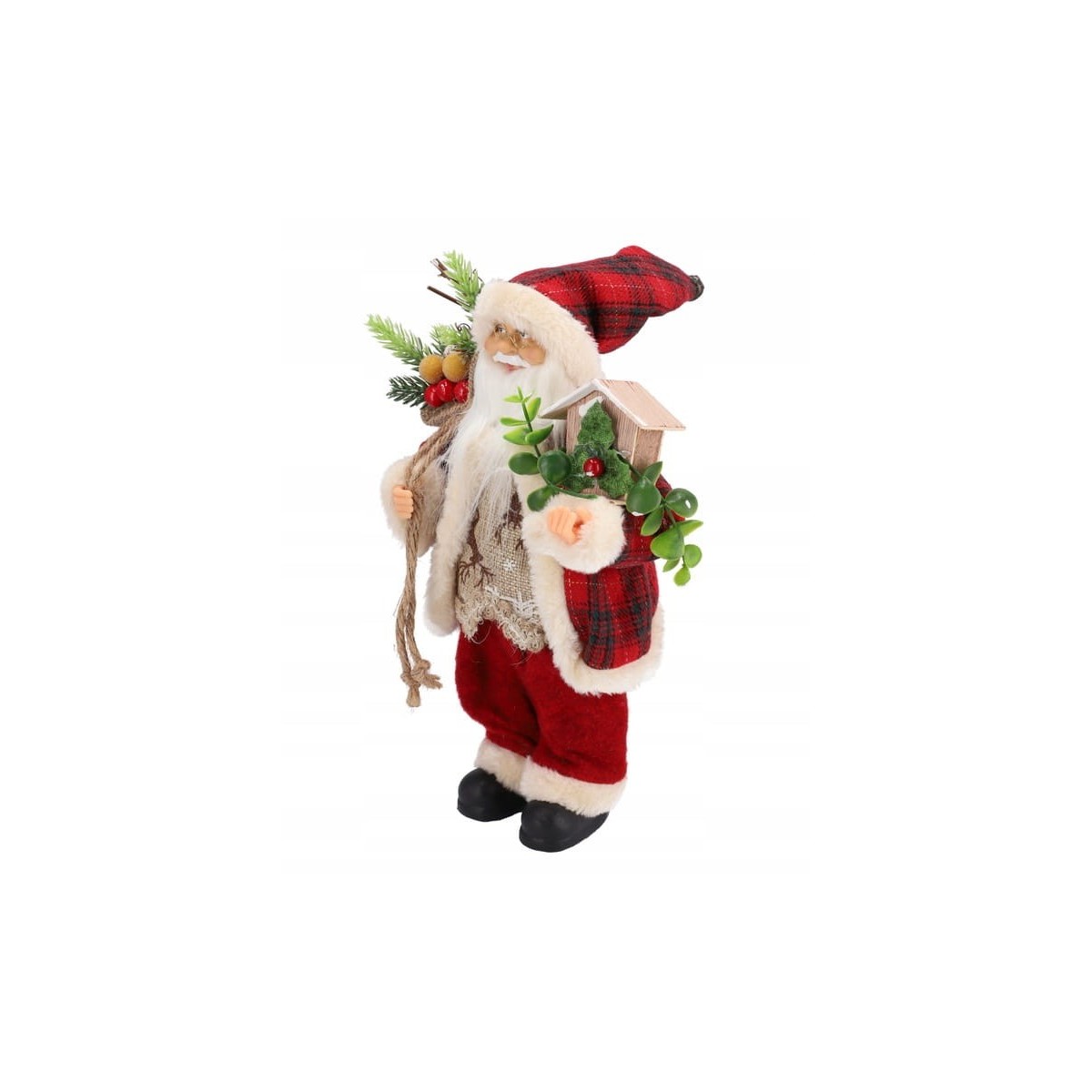 Karácsonyi dísz skandináv Mikulás 30 cm