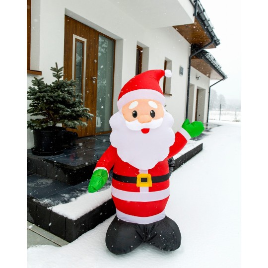 Felfújható mikulás LED-világítással 125 cm