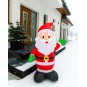 Felfújható mikulás LED-világítással 125 cm