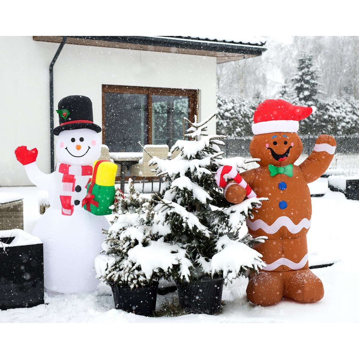 Mézeskalács LED-es háttérvilágítással 155 cm