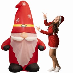 LED karácsonyi szakállas manó 190 cm