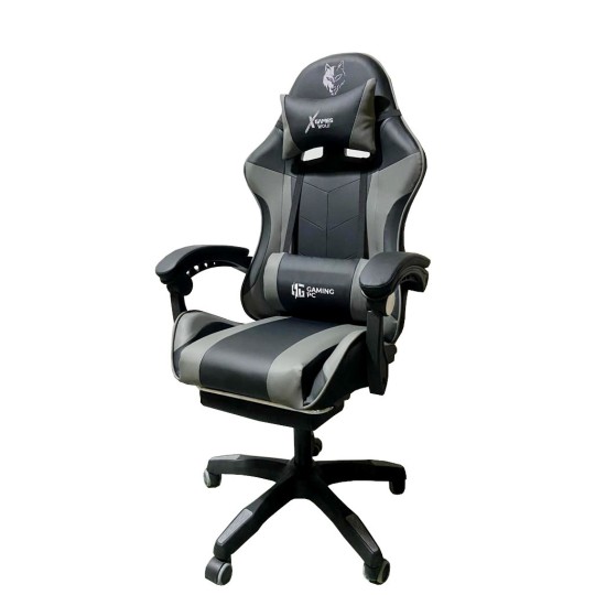 Állítható szürke gamer szék