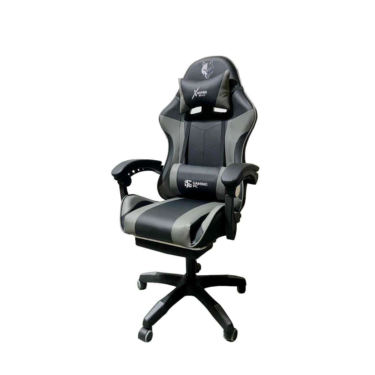 Állítható szürke gamer szék