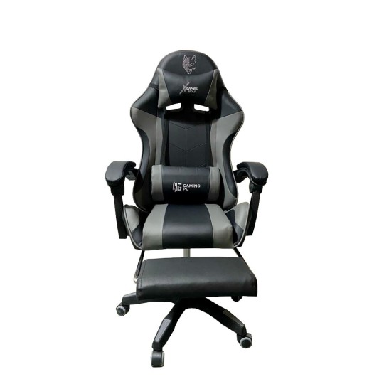 Állítható szürke gamer szék