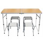 Kempingkészlet bőröndben, székekkel és asztallal