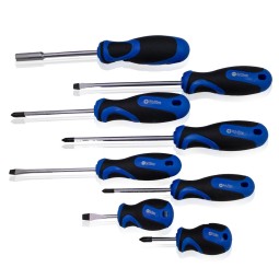 TORX keresztcsavarhúzó-készlet lapos keresztfejű bittel, 58 db.