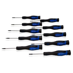 TORX keresztcsavarhúzó-készlet lapos keresztfejű bittel, 58 db.