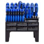 Lapos-, kereszt- és Torx-csavarhúzó készlet, 100 db