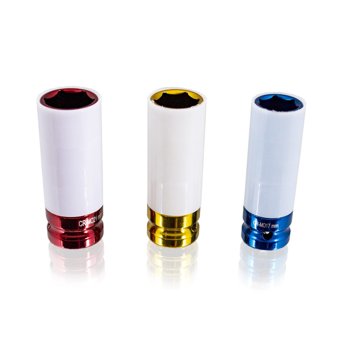 1/2"-os racsnis nyomatékkulcs + 17, 19, 21 mm-es dugókulcsok