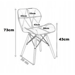Kék színű, luxusos kárpitozású szék.