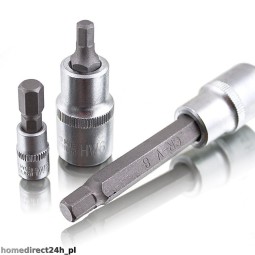 Imbuszkulcsokhoz való dugókulcsok 1/2" 1/4" készlet