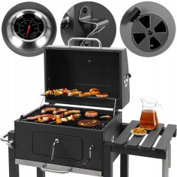 Nagy kerti faszenes BBQ-grill