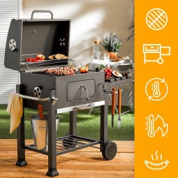Nagy kerti faszenes BBQ-grill