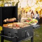 Nagy kerti faszenes BBQ-grill