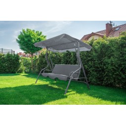 Szürke színű kerti hinták
