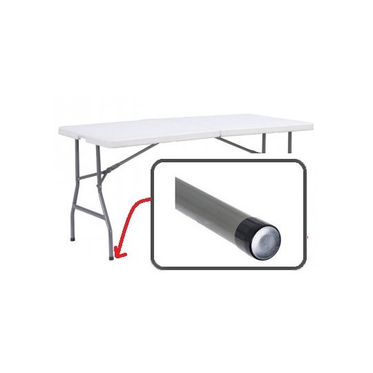 Fehér színű, 240 x 75 x 75 cm-es összecsukható cateringasztal