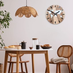Fa falióra világtérképpel 33 cm
