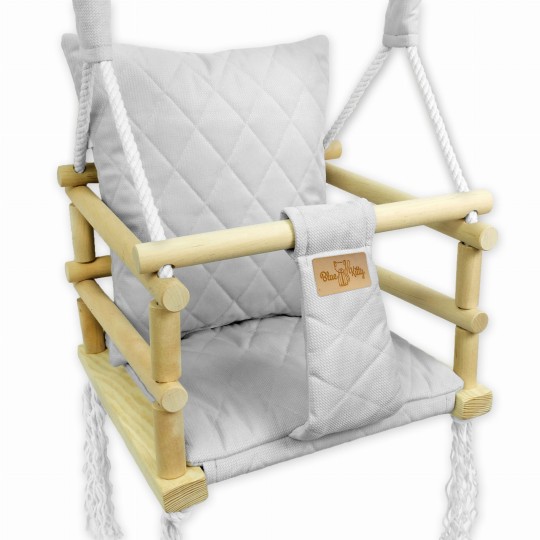 Minőségi gyerekhinta 3 az 1-ben szürke színben