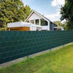 Sötétszürke kerítéstakaró szalag, UV-álló, 19 cm x 35 m