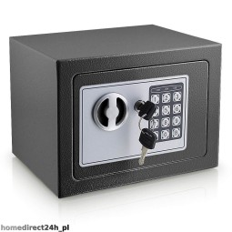 Elektronikus mini széf irodába, szürke színben