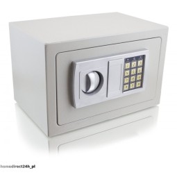 Világosszürke bútorba építhető elektronikus széf