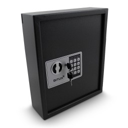Fekete kulcsszekrény elektronikus zárral