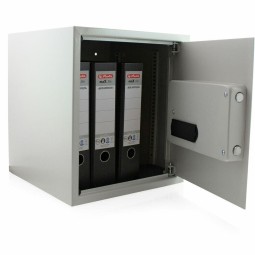 Világos krémszínű elektronikus széf