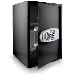 Nagy elektronikus trezor, fekete