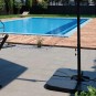 Napernyőhöz való súlyok, előtét, 4 db, tölthető vízzel, homokkal
