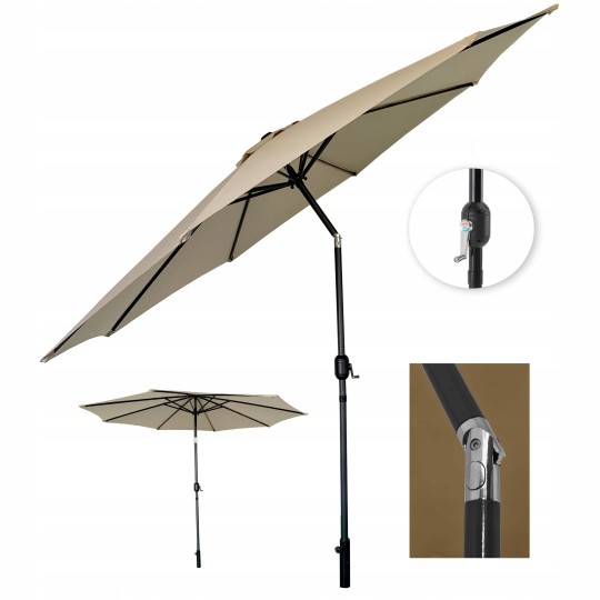 Világos bézs napernyő 300 cm