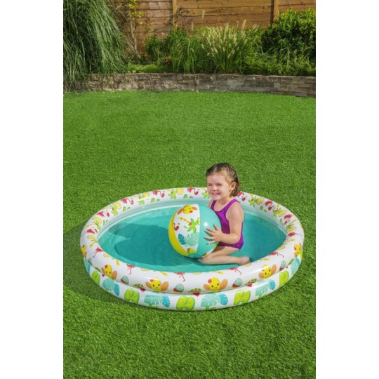 Gyerekmedence Play Pool Set, labdával és úszógumival, 122x20 cm
