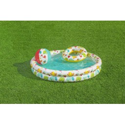 Gyerekmedence Play Pool Set, labdával és úszógumival, 122x20 cm