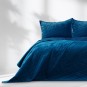 Luxusos bársonyos ágytakaró LAILA, sötétkék, 170x270