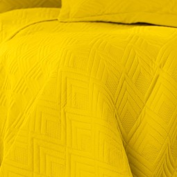 Sárga ágytakaró OPHELIA, mikroszálas textil 170x210