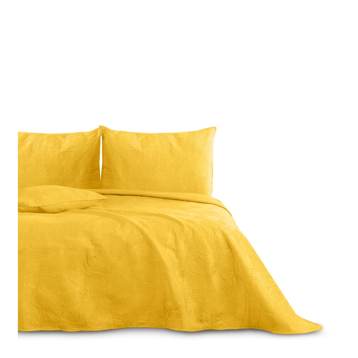 Modern PALSHA ágytakaró, sárga színű, mérete 200x220