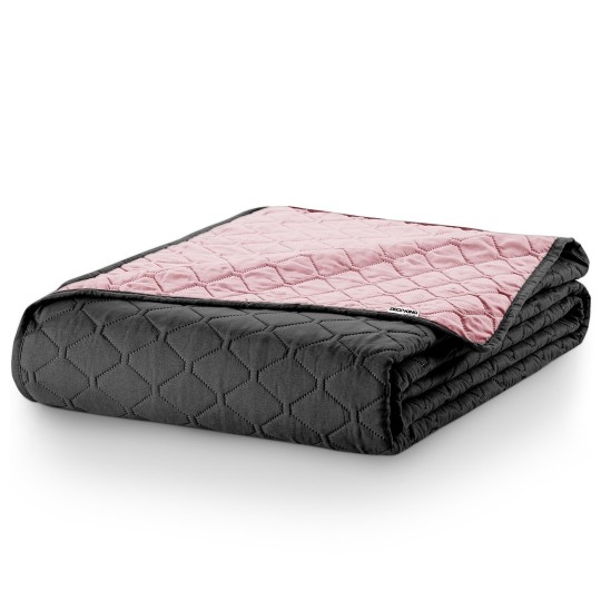 Eredeti ágytakaró AXEL, rózsaszín / grafit 220x260