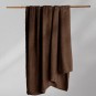 Eredeti jacquard barna HENRY takaró, mérete 70x150