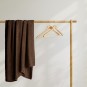 Eredeti jacquard barna HENRY takaró, mérete 70x150