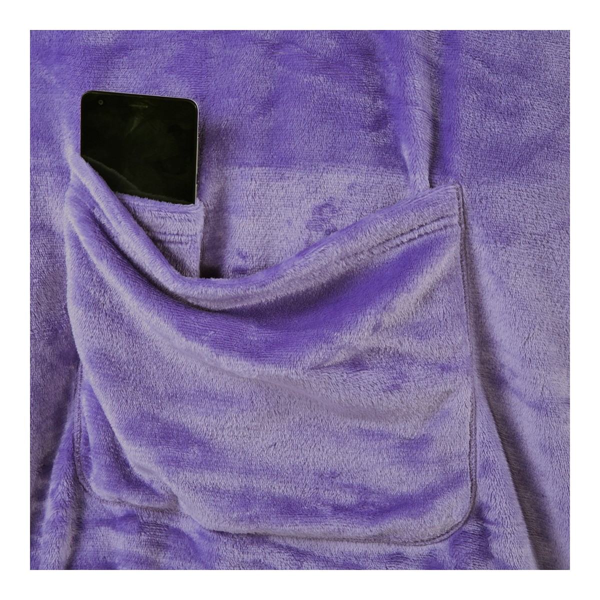 Eredeti és kényelmes LAZY takaró ujjakkal, lila színű, 150x180