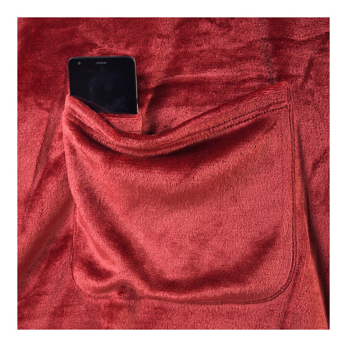 Eredeti, luxus piros ujjjas LAZY takaró, 150x180