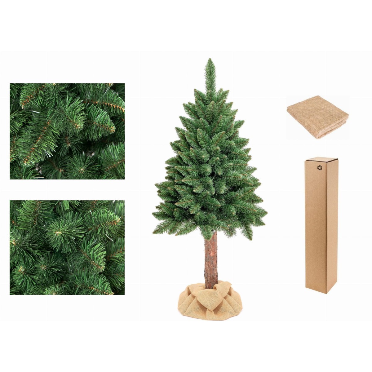 220 cm-es karácsonyfa tuskón fenyő