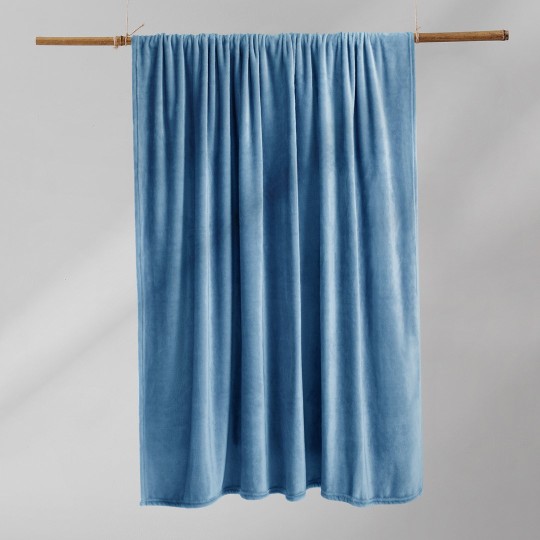 Modern mikroszálas MIC takaró, kék színben, 200x220
