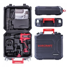 Csavarbehajtó Worcraft CD-12LiA, 2x Li-ion 1,3 Ah, koffer
