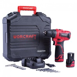 Csavarbehajtó Worcraft CD-12LiA, 2x Li-ion 1,3 Ah, koffer