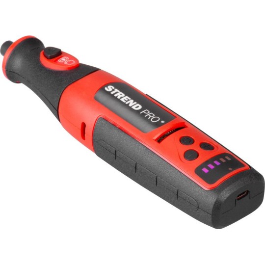 Egyenes mini csiszoló, fúrás és csiszolás tartozékokkal, 8 V, 1500 mAh