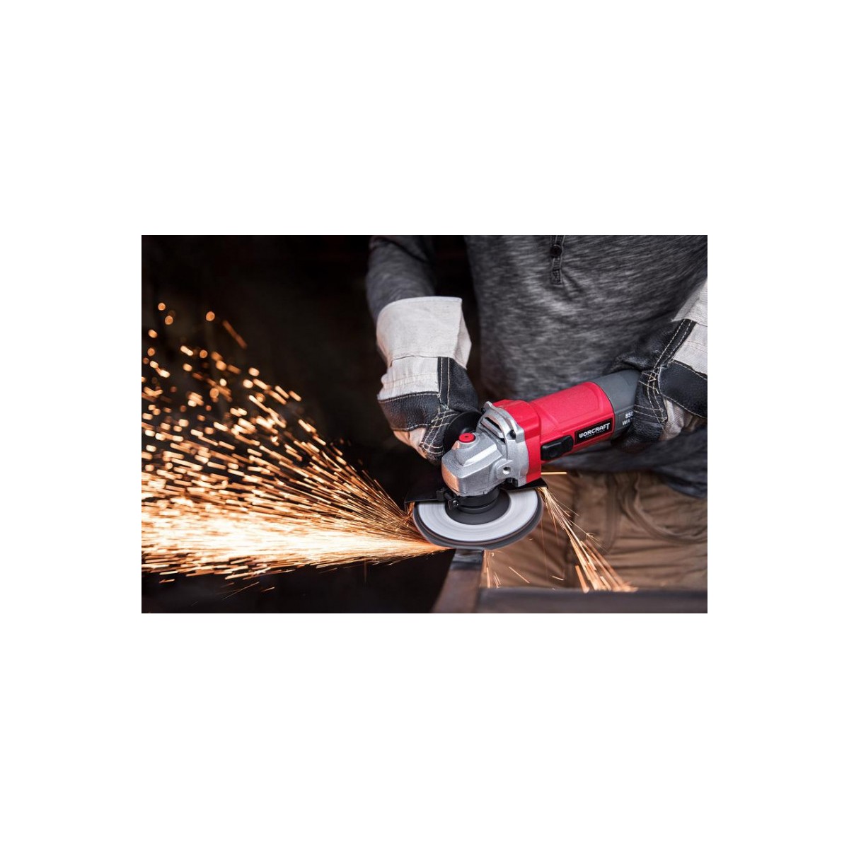 Sarokcsiszoló Worcraft AG08-125P, 710 W, 125 mm, M14